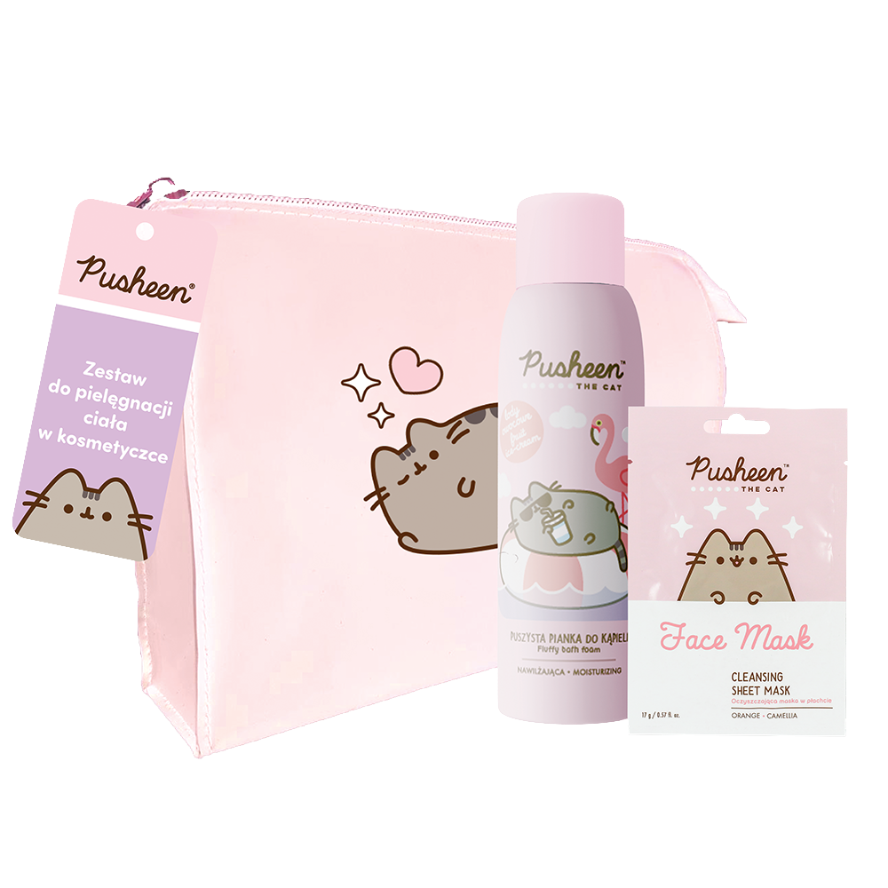 Zestaw pielęgnacyjny w kosmetyczce: pianka do kąpieli 200 ml + maska w płachcie 17 g