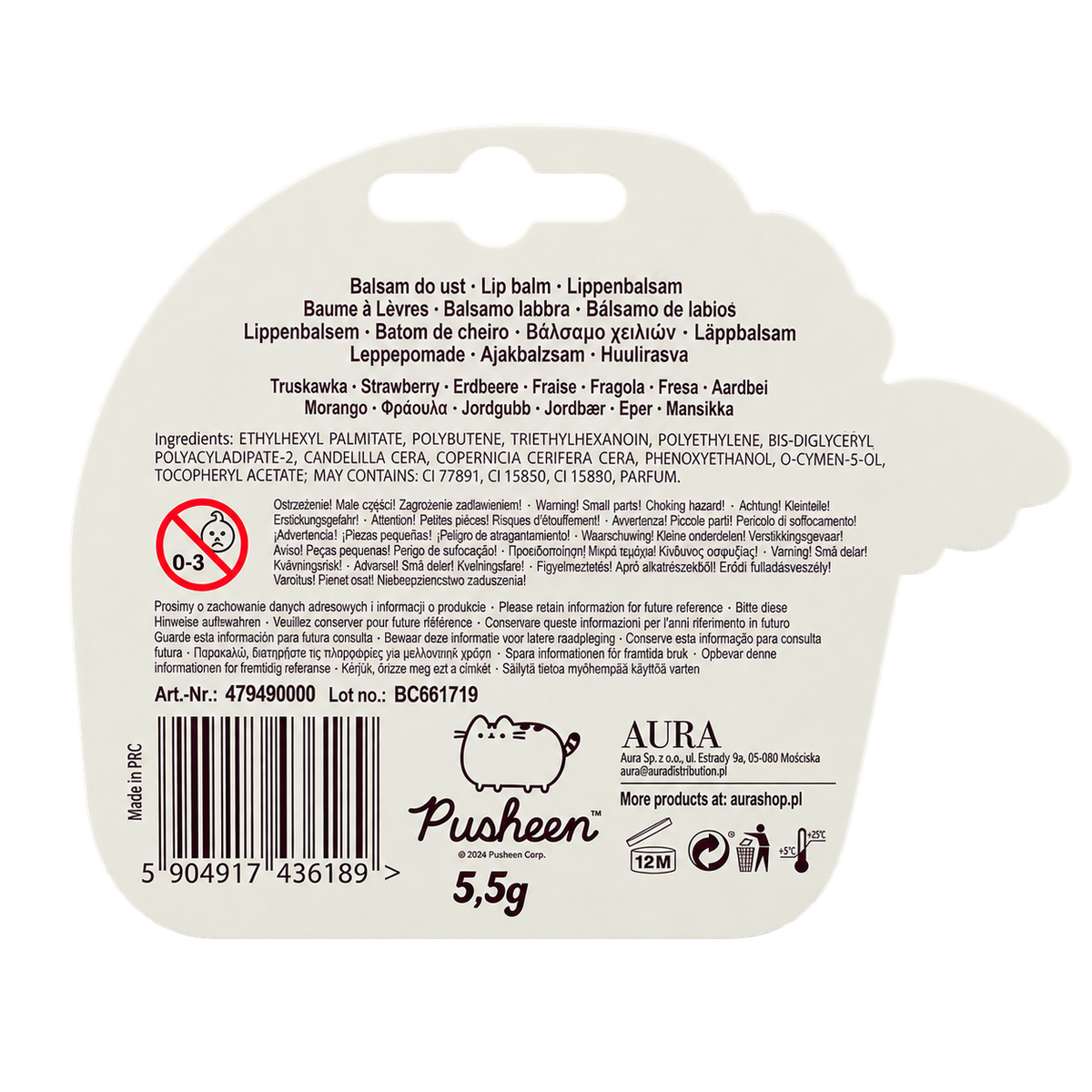 Balsam do ust 3D Diament Truskawka 6 g