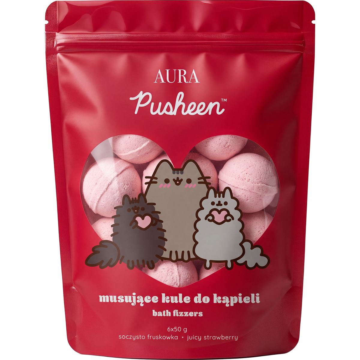Kule do kąpieli Soczysta Truskawka 6 × 50 g