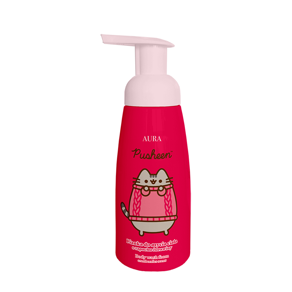Skincare set: raspberry foam 300 ml + peach lip balm 3.8 g + hair clip