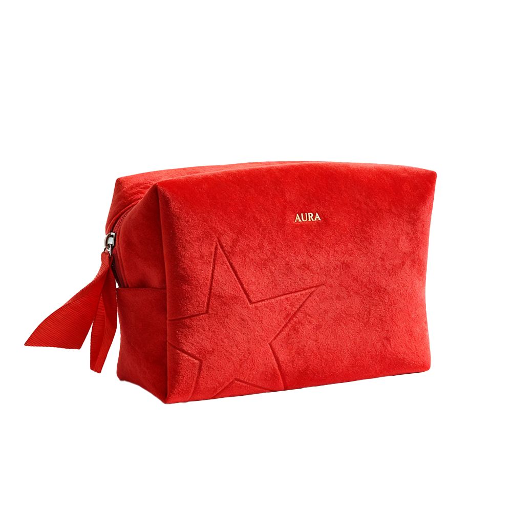 Red velvet cosmetic bag