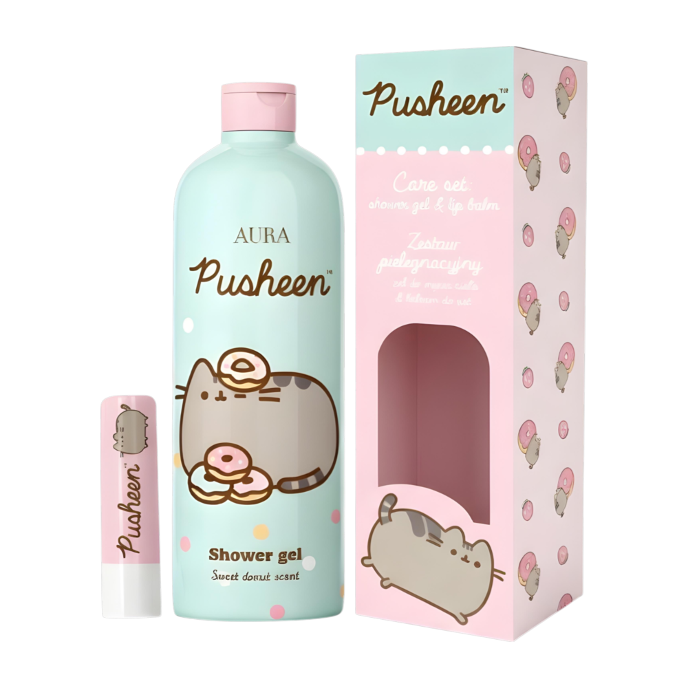Zestaw prezentowy: perfumy 50 ml + pomadka jagodowa + żel malinowy 500 ml Meow & Forever