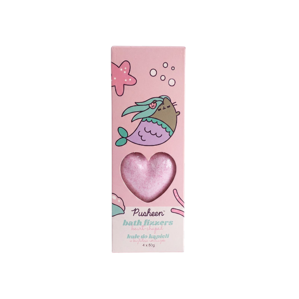 Heart-shaped bath bombs 4 x 50g