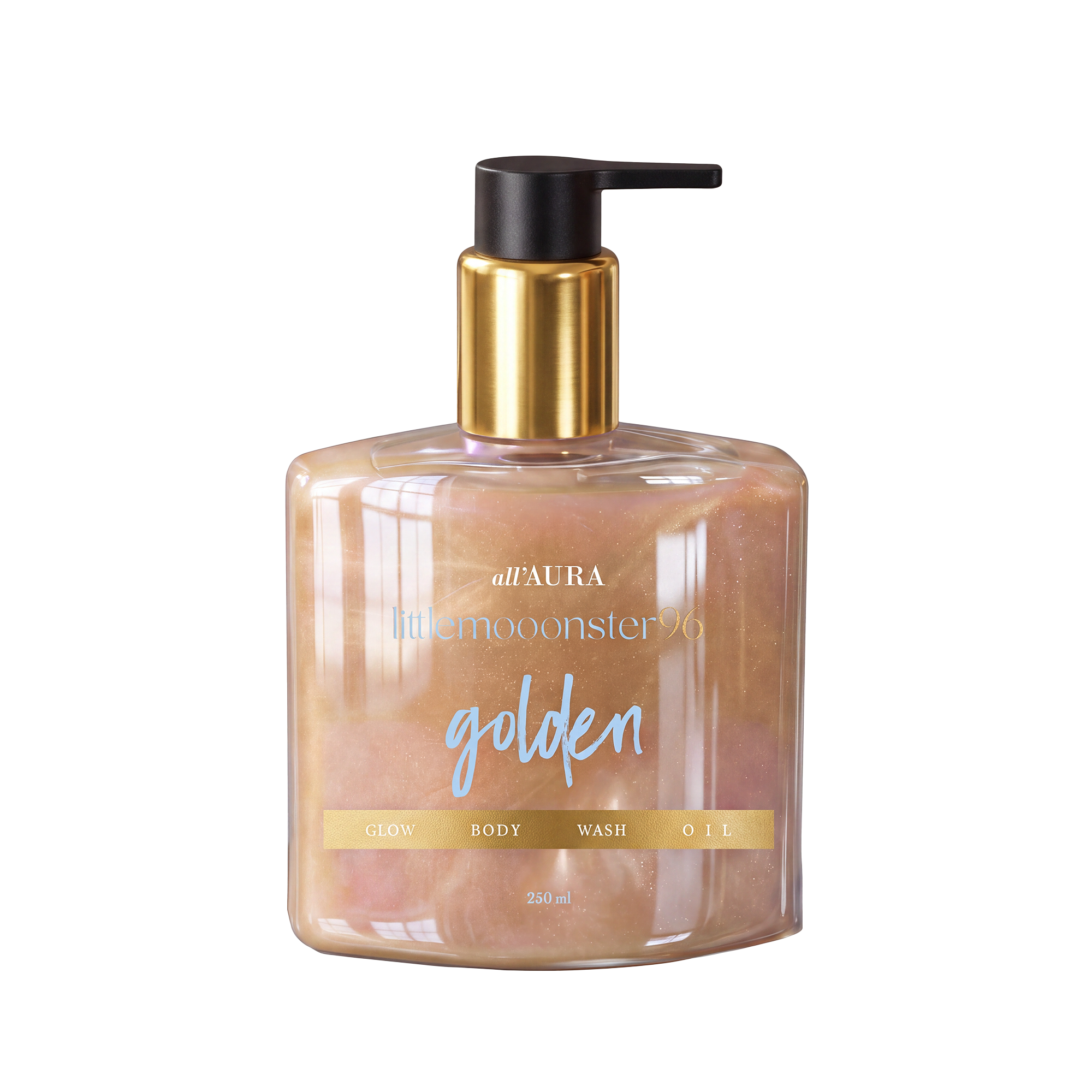Rozświetlający olejek do mycia ciała 250 ml Golden
