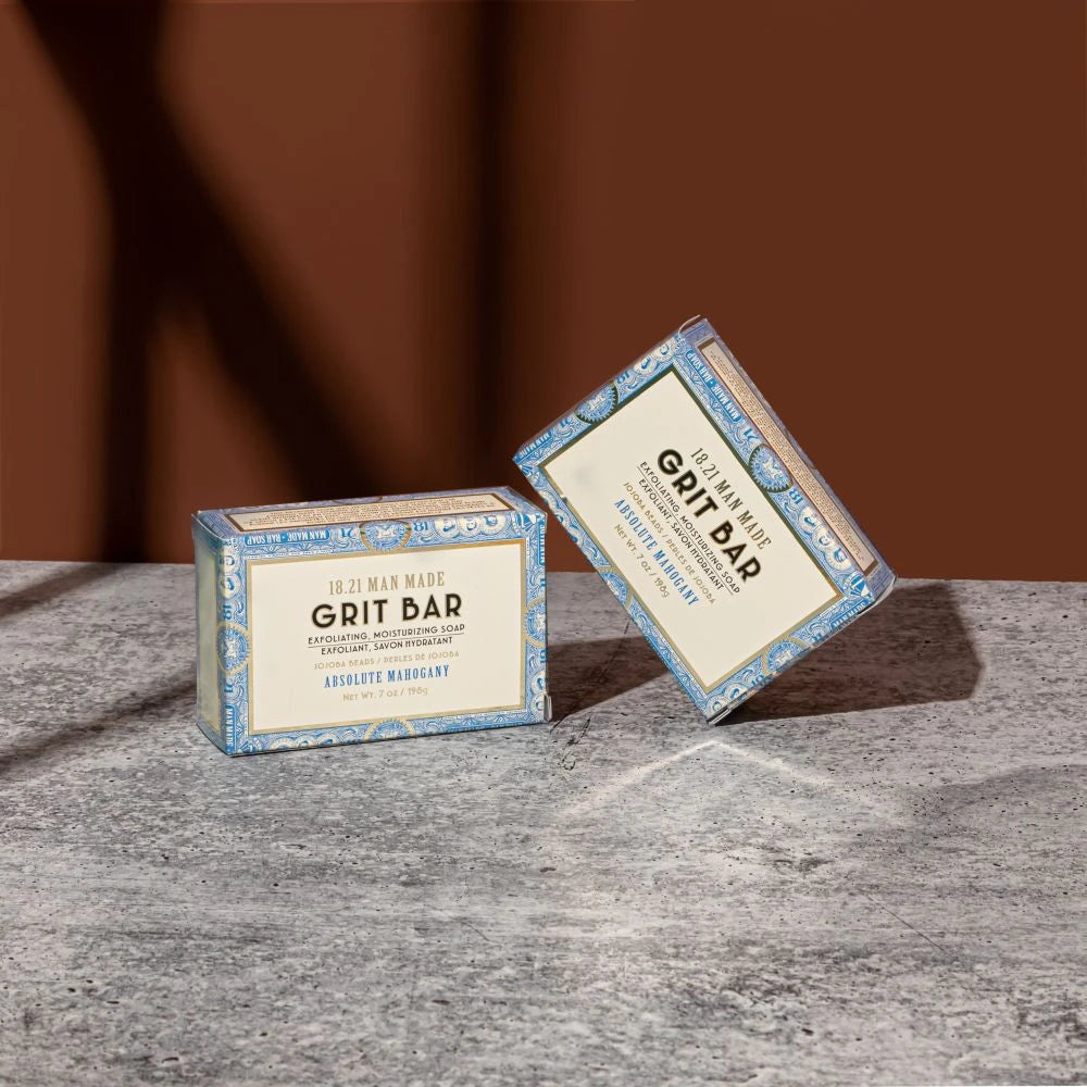 Exfoliating and moisturizing bar soap 198g Grit Bar Soap Absolute Mahogany