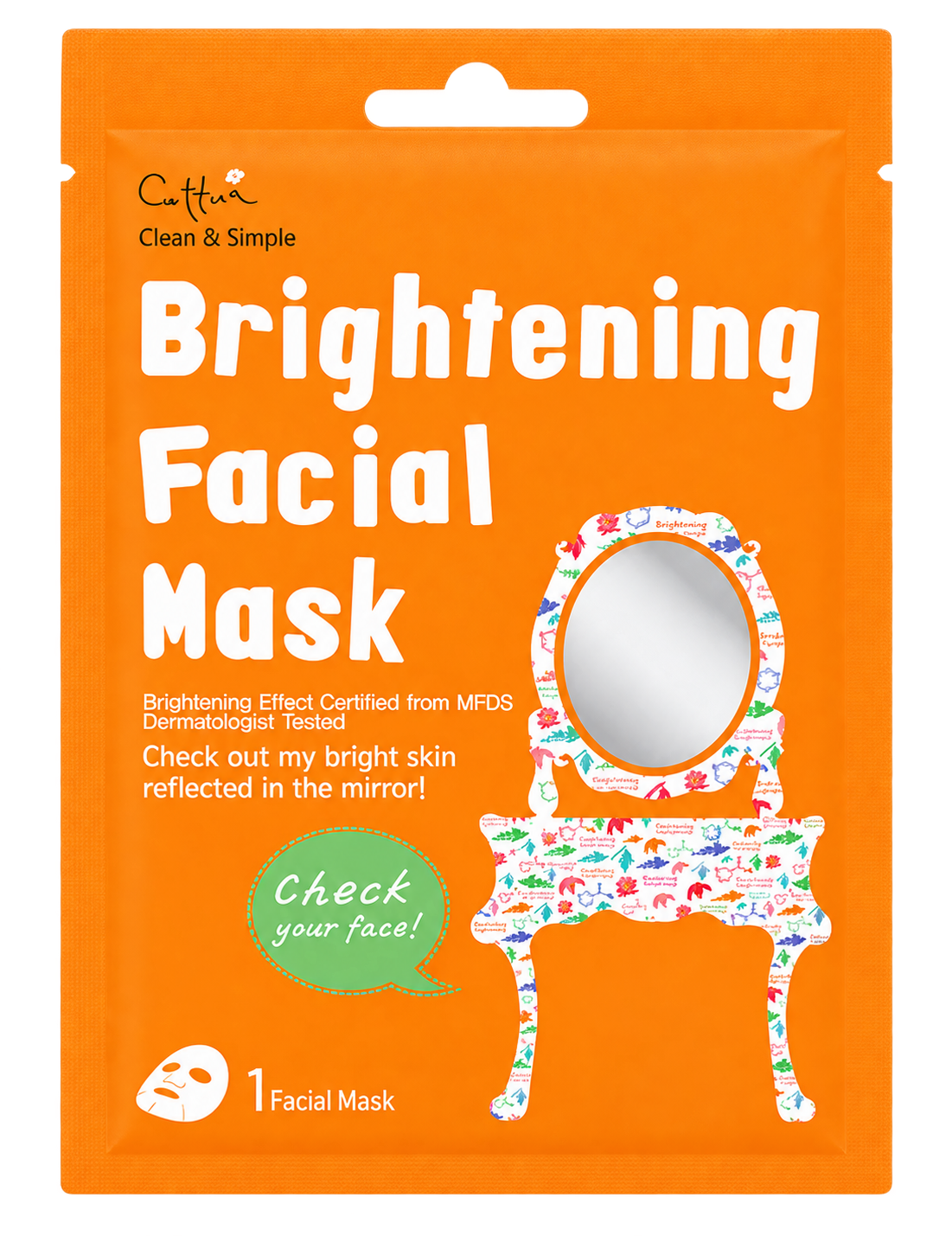 Rozświetlająca maska w płachcie 20 g Brightening Facial Mask