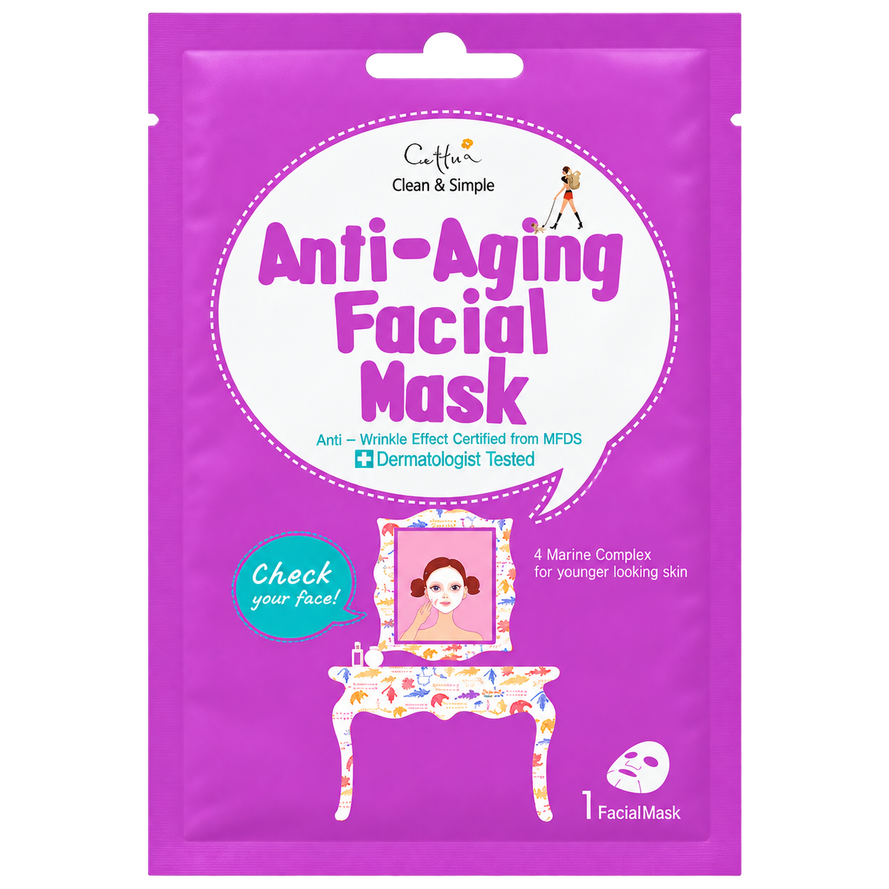 Maska przeciwstarzeniowa do twarzy Anti-Aging Facial Mask