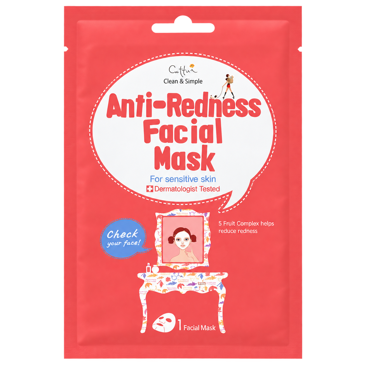 Maska przeciw zaczerwienieniom Anti-Redness Facial Mask