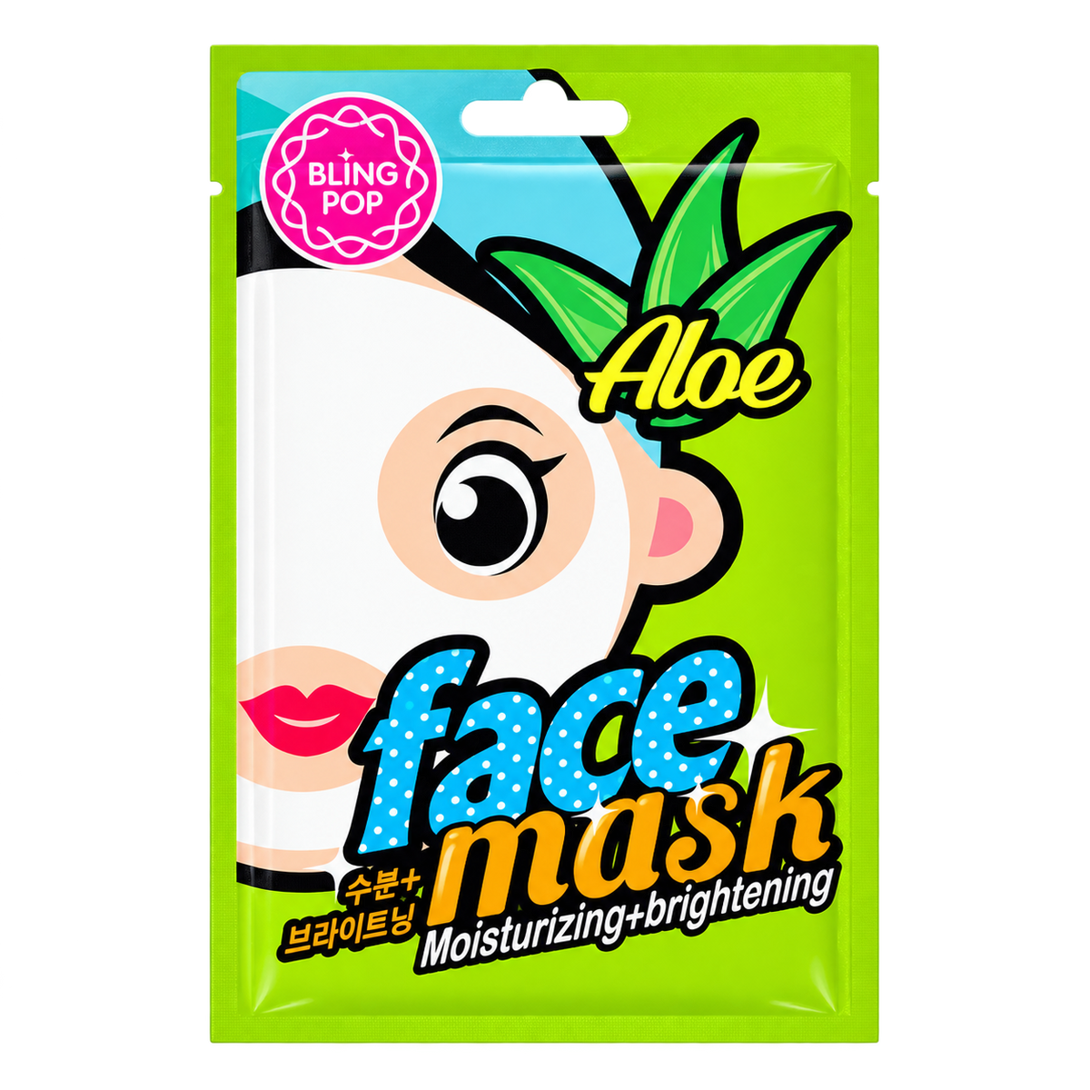 Nawilżająco-rozświetlająca maska w płachcie 20 ml Aloe Moisturizing & Brightening Face Mask