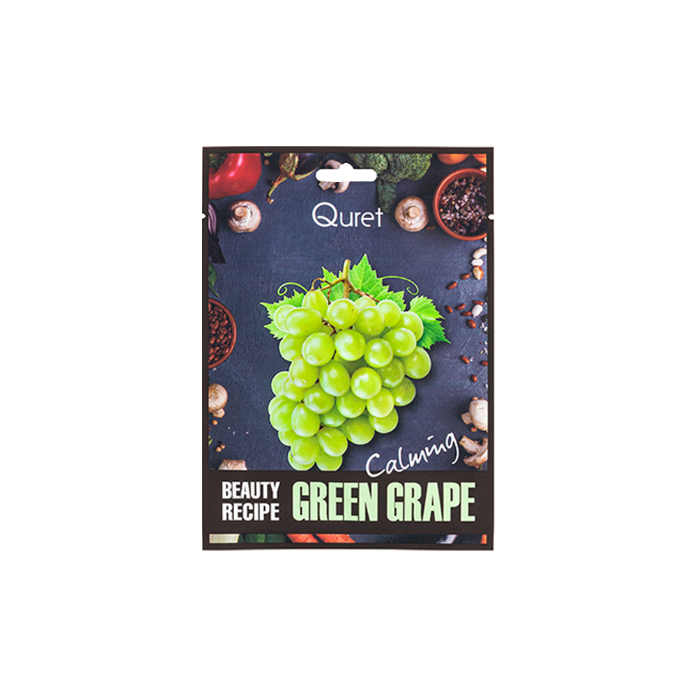 Soothing mask with grape extract 25 g Beauty Recipe Mask Green Grape