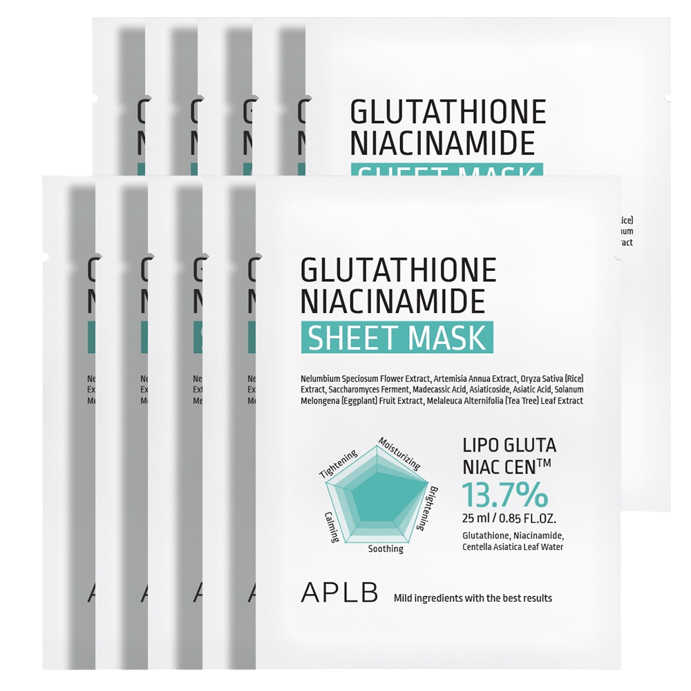 Glutathione Niacinamide Sheet Mask 10 pcs.
