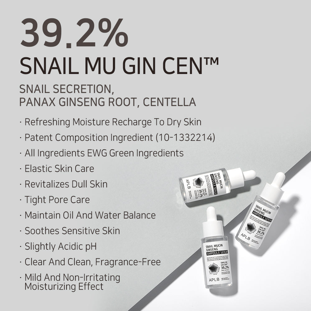 Serum do twarzy Snail Mucin Ginseng Ampoule Serum