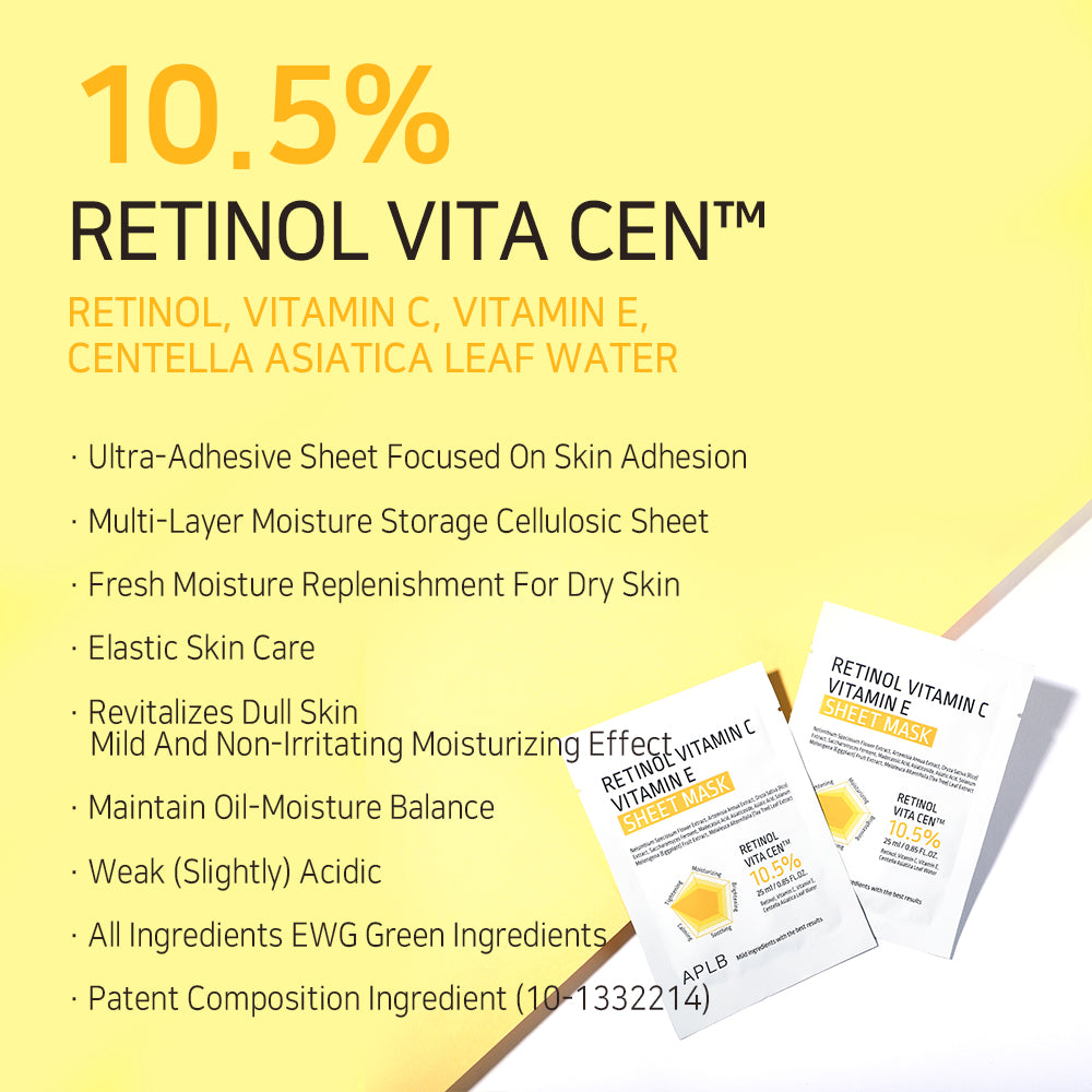 Maseczka w płachcie Retinol Vitamin C Vitamin E Sheet Mask