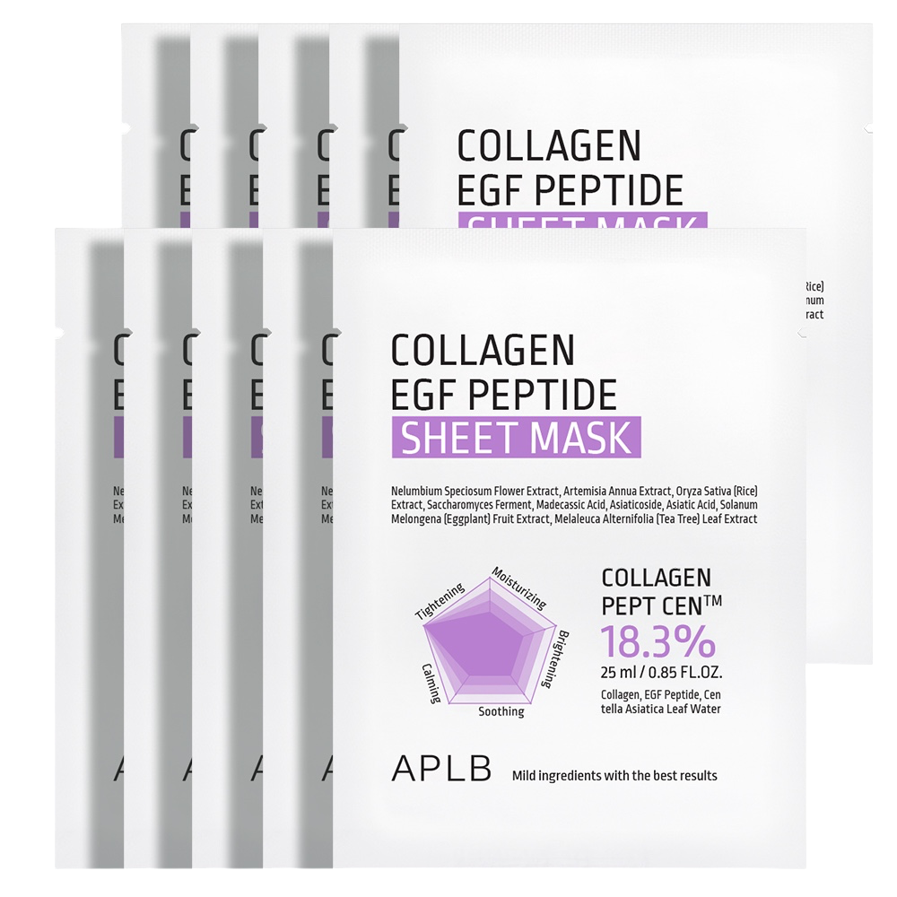 Collagen EGF Peptide Sheet Mask 10 pcs.