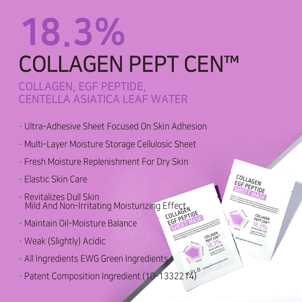 Maseczka w płachcie Collagen EGF Peptide Sheet Mask 10 pcs.
