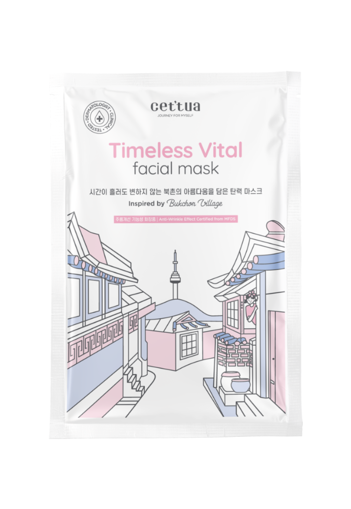 Maska odmładzająca w płachcie 20 g Timeless Vital Facial
